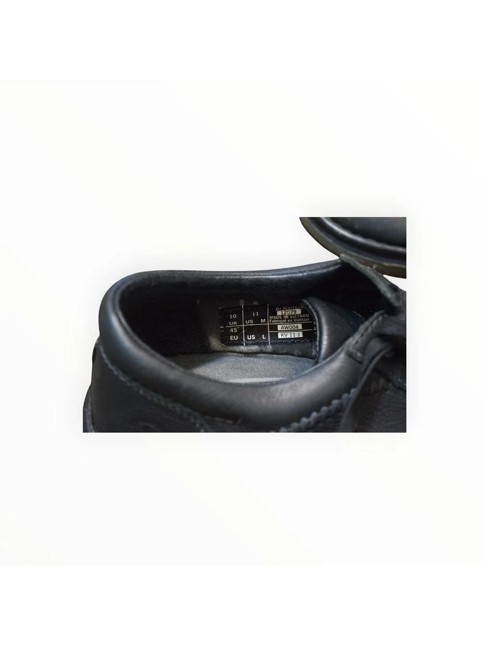 Dr. Martens 12079 Y2K Black Leather 3 Eye Oxford Derby Shoes Men's US 11 EU 45